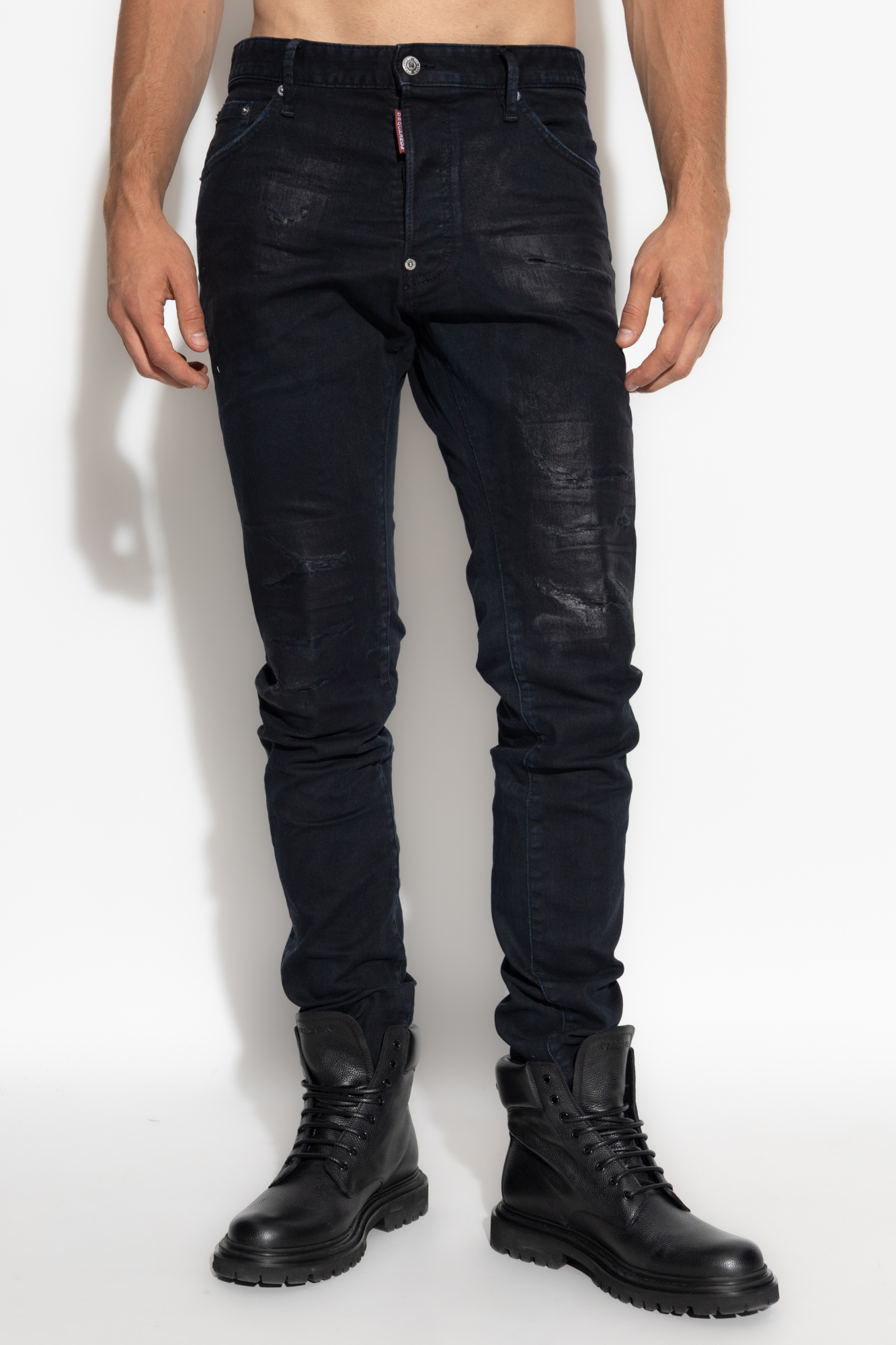 DSQUARED2 ジップ BIG ZIP 52スキニー　Cool Guy Czarny Jeansy `Cool Guy` Dsquared2 - Vitkac Polska